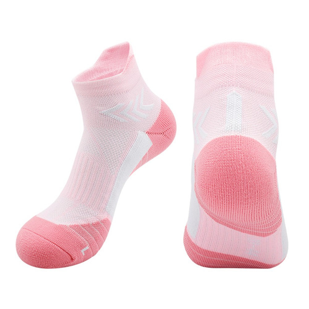 PORFIN JCB3020 Running Socks Summer Athletic Socks Quick Dry Non Slip Sports Ankle Socks, Size M: 34-38