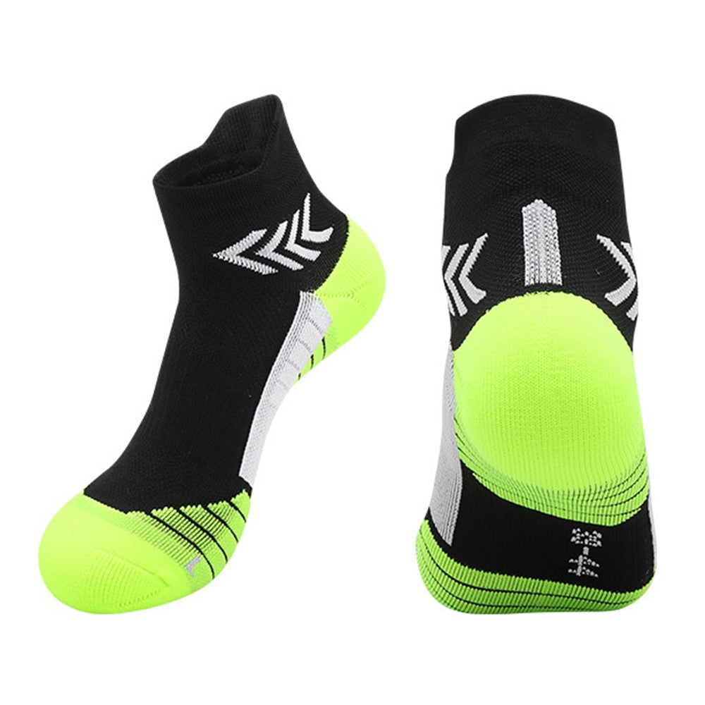 PORFIN JCB3020 Running Socks Summer Athletic Socks Quick Dry Non Slip Sports Ankle Socks, Size M: 34-38