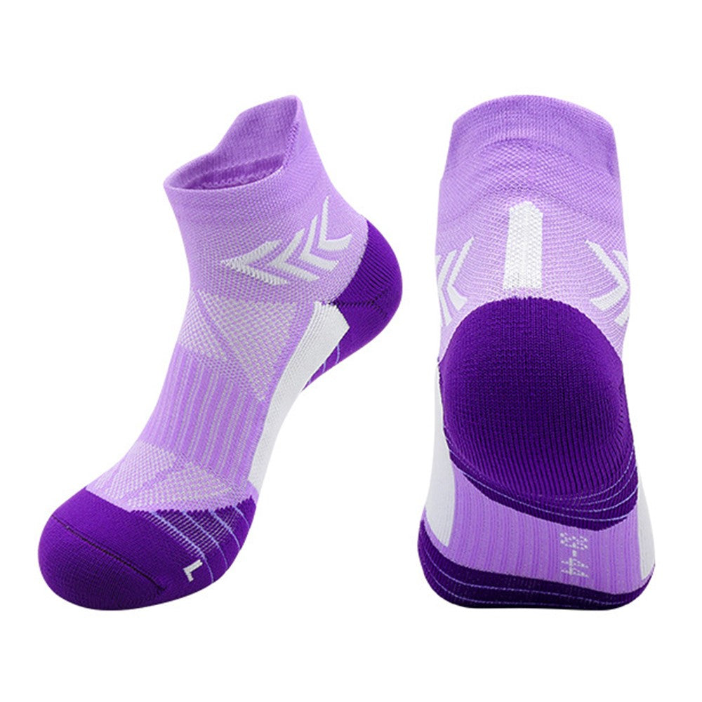 PORFIN JCB3020 Running Socks Summer Athletic Socks Quick Dry Non Slip Sports Ankle Socks, Size M: 34-38