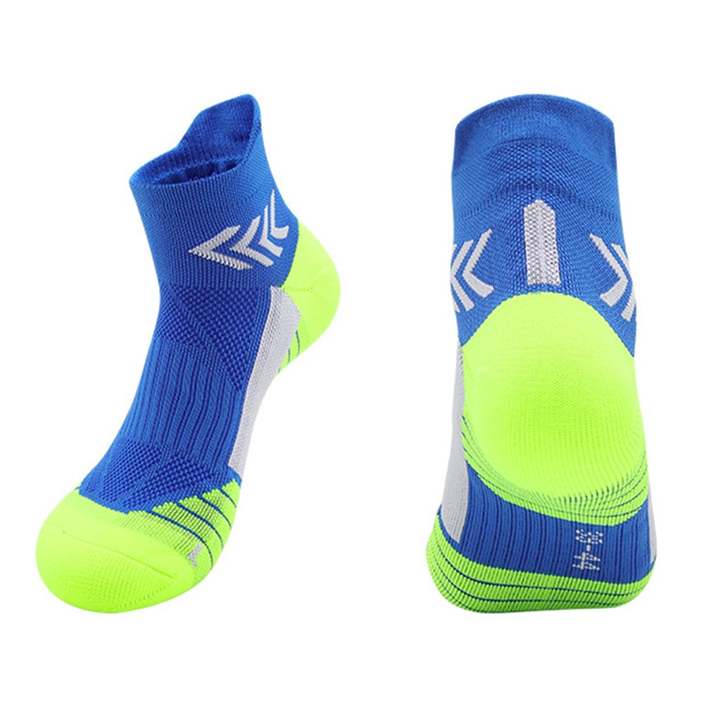 PORFIN JCB3020 Running Socks Summer Athletic Socks Quick Dry Non Slip Sports Ankle Socks, Size L: 39-44