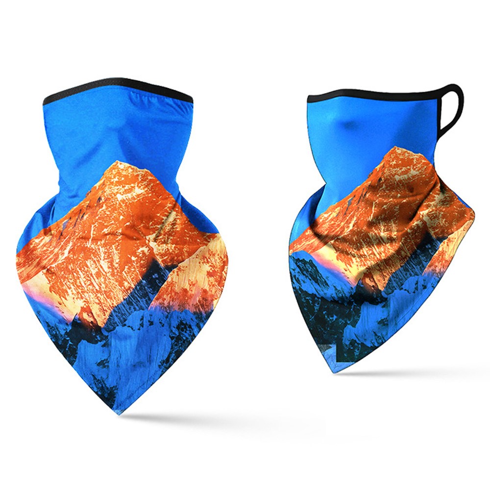 Milk Silk Neck Gaiter Triangle Scarf Breathable Sun Protection Face Mask for Cycling / Fishing / Outdoor Sports