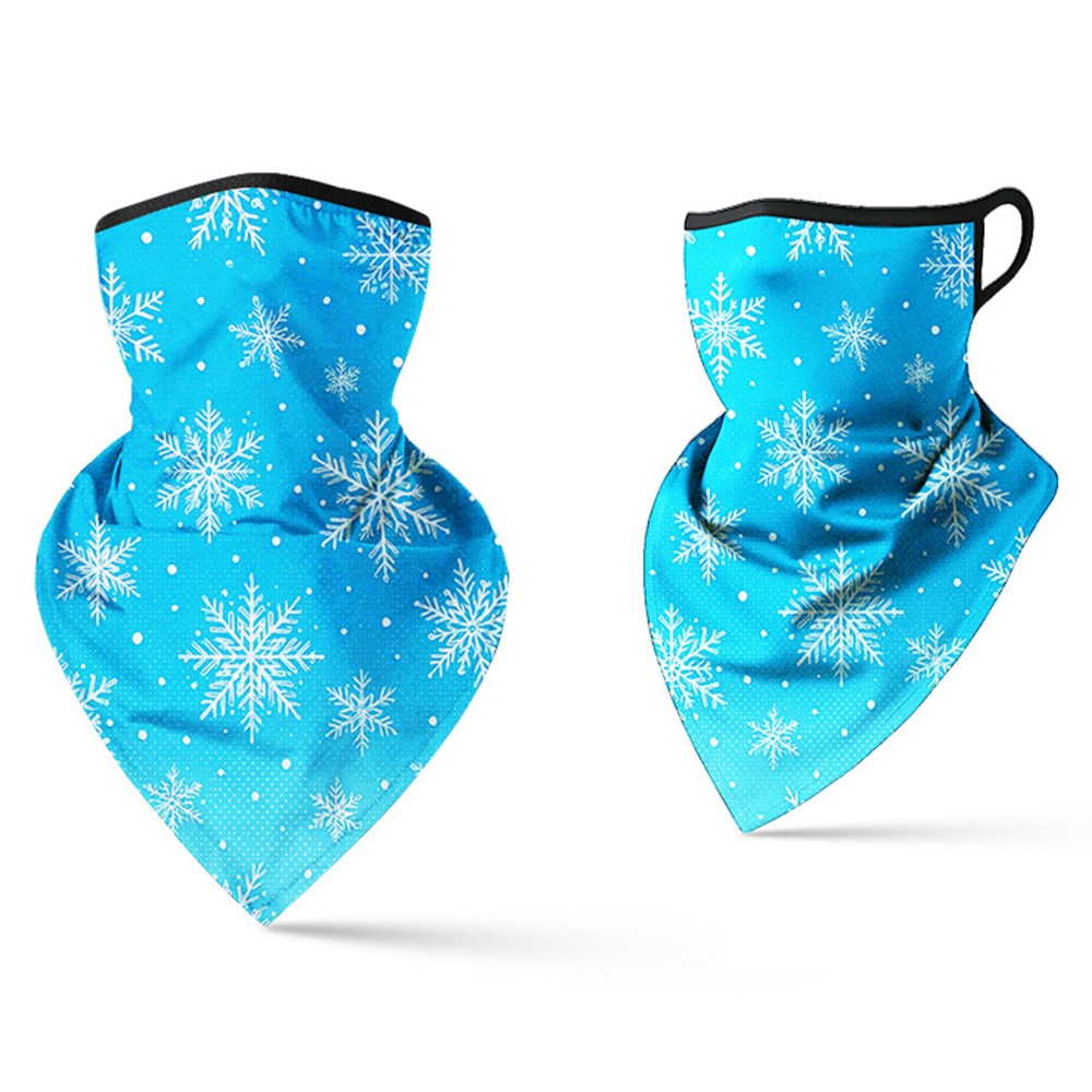 Milk Silk Neck Gaiter Triangle Scarf Breathable Sun Protection Face Mask for Cycling / Fishing / Outdoor Sports
