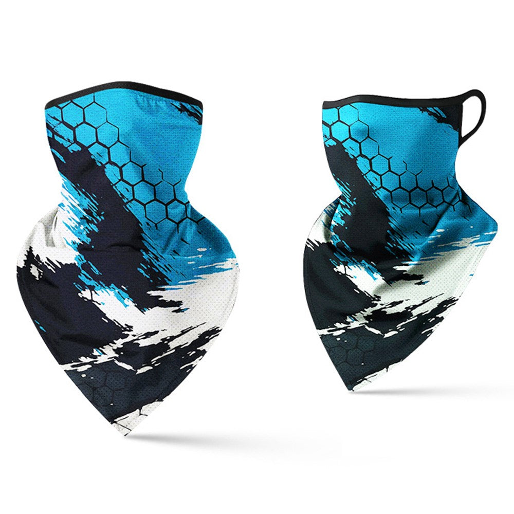 Milk Silk Neck Gaiter Triangle Scarf Breathable Sun Protection Face Mask for Cycling / Fishing / Outdoor Sports