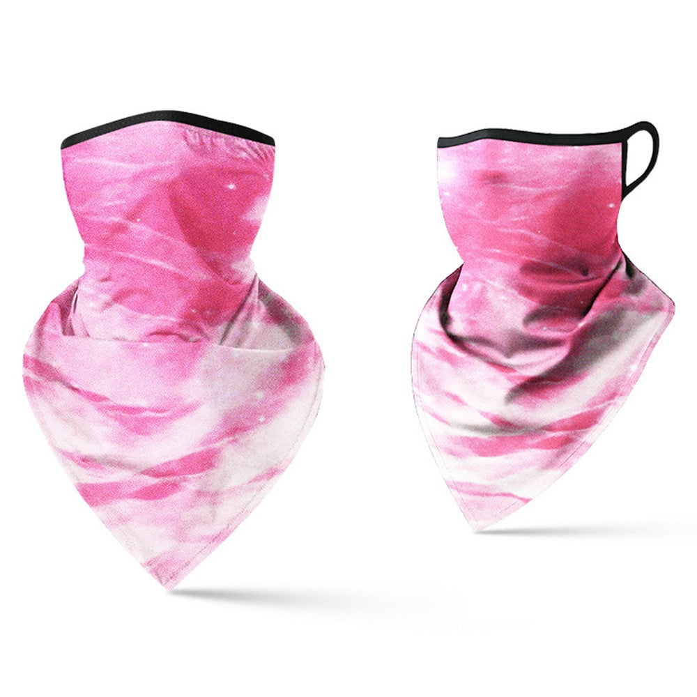 Milk Silk Neck Gaiter Triangle Scarf Breathable Sun Protection Face Mask for Cycling / Fishing / Outdoor Sports