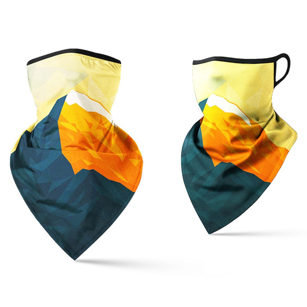 Milk Silk Neck Gaiter Triangle Scarf Breathable Sun Protection Face Mask for Cycling / Fishing / Outdoor Sports