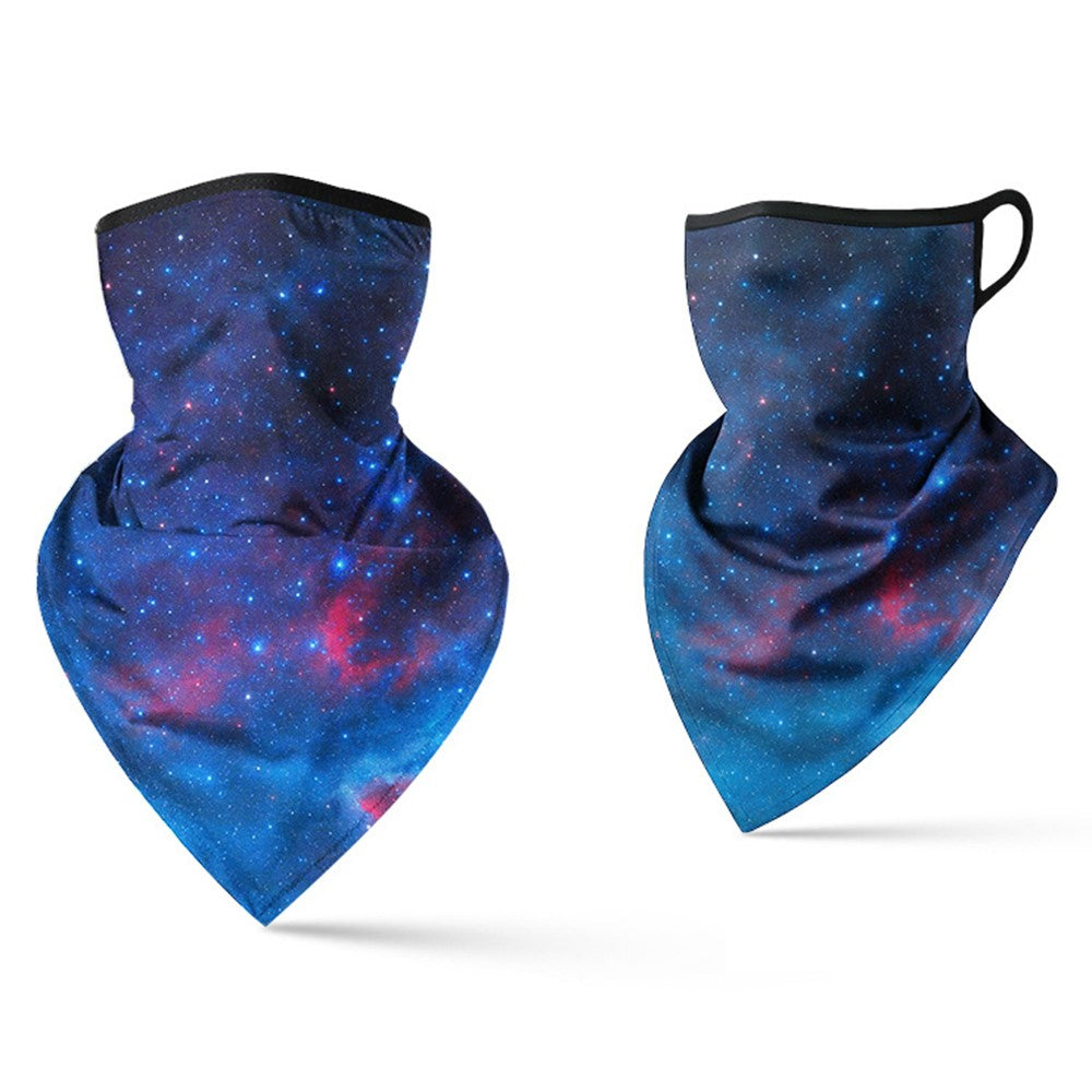 Milk Silk Neck Gaiter Triangle Scarf Breathable Sun Protection Face Mask for Cycling / Fishing / Outdoor Sports