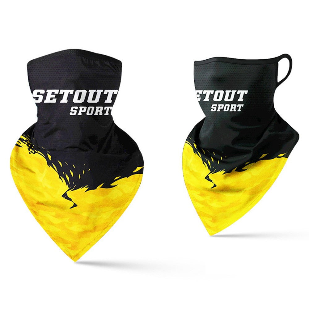 Milk Silk Neck Gaiter Triangle Scarf Breathable Sun Protection Face Mask for Cycling / Fishing / Outdoor Sports