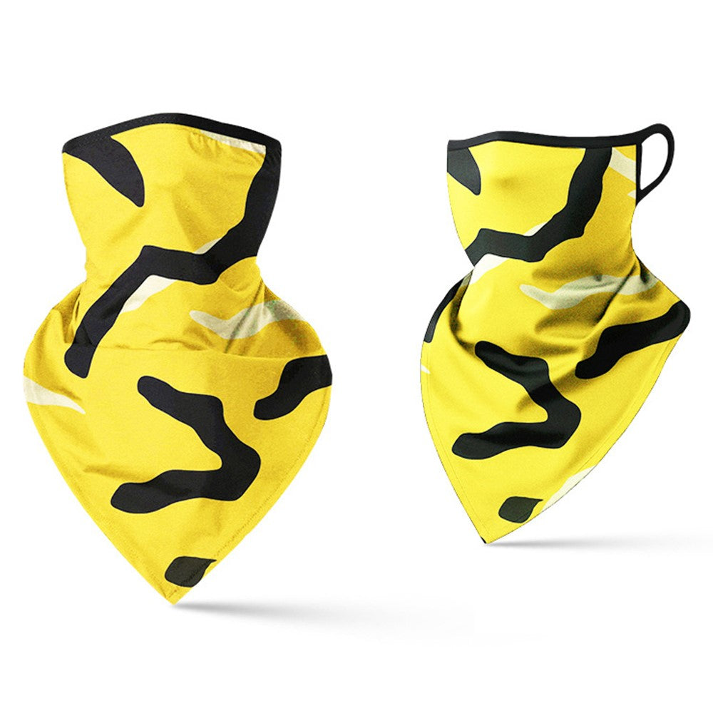 Milk Silk Neck Gaiter Triangle Scarf Breathable Sun Protection Face Mask for Cycling / Fishing / Outdoor Sports