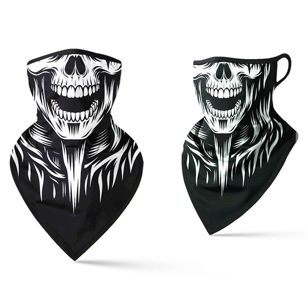 Milk Silk Neck Gaiter Triangle Scarf Breathable Sun Protection Face Mask for Cycling / Fishing / Outdoor Sports