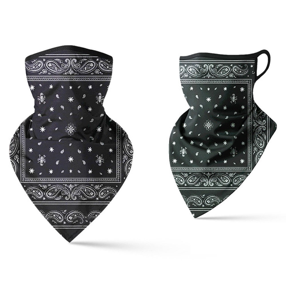 Milk Silk Neck Gaiter Triangle Scarf Breathable Sun Protection Face Mask for Cycling / Fishing / Outdoor Sports