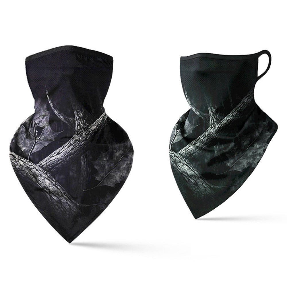 Milk Silk Neck Gaiter Triangle Scarf Breathable Sun Protection Face Mask for Cycling / Fishing / Outdoor Sports