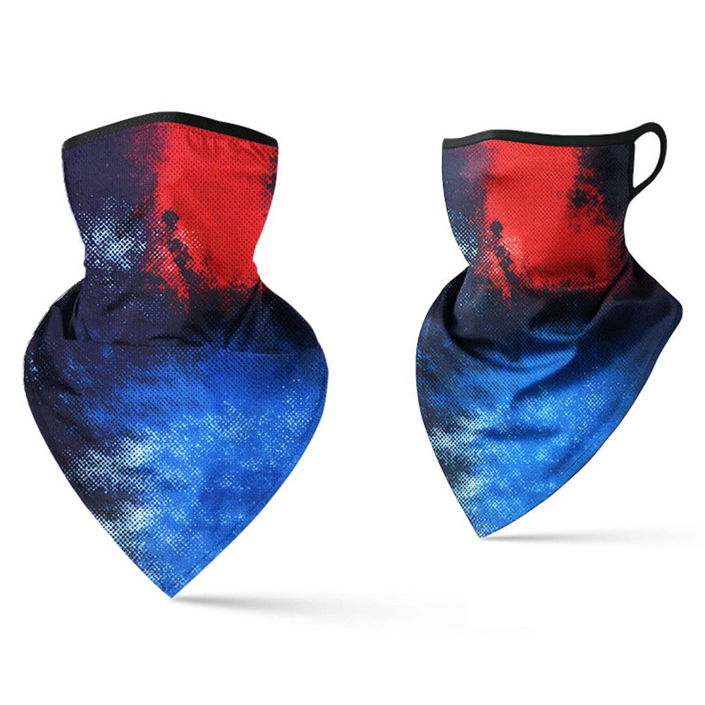 Milk Silk Neck Gaiter Triangle Scarf Breathable Sun Protection Face Mask for Cycling / Fishing / Outdoor Sports