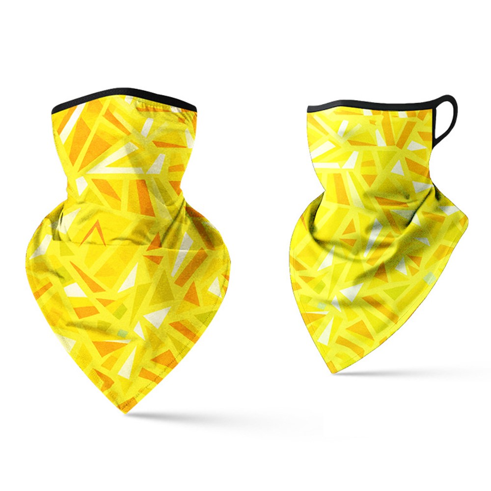 Milk Silk Neck Gaiter Triangle Scarf Breathable Sun Protection Face Mask for Cycling / Fishing / Outdoor Sports