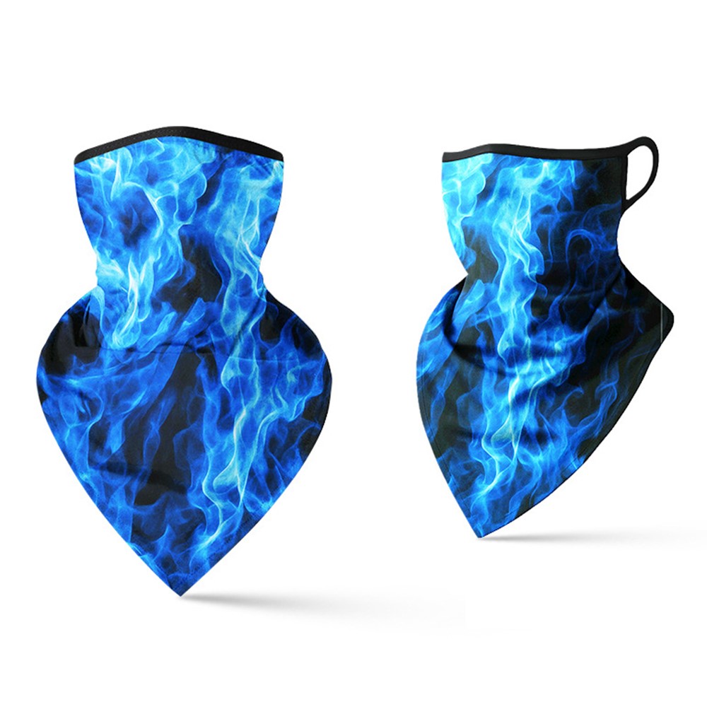 Milk Silk Neck Gaiter Triangle Scarf Breathable Sun Protection Face Mask for Cycling / Fishing / Outdoor Sports