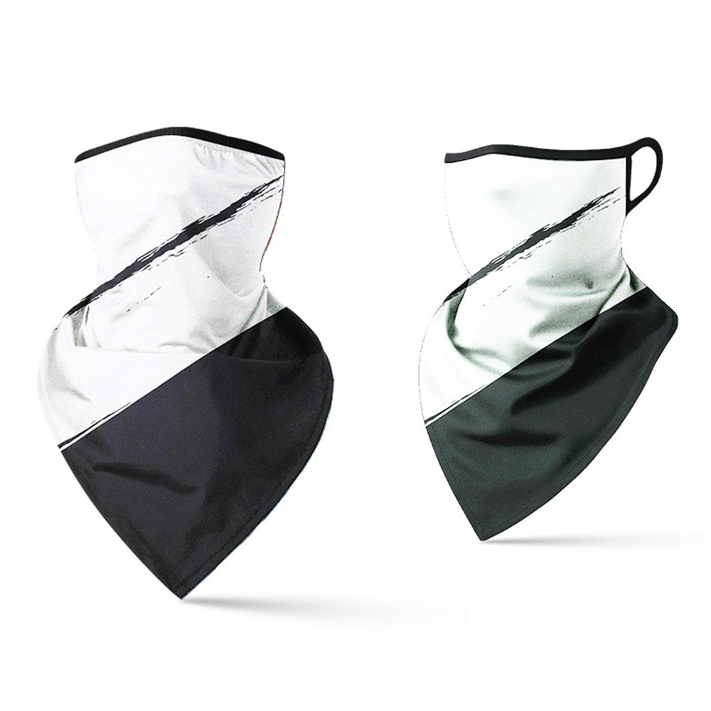 Milk Silk Neck Gaiter Triangle Scarf Breathable Sun Protection Face Mask for Cycling / Fishing / Outdoor Sports