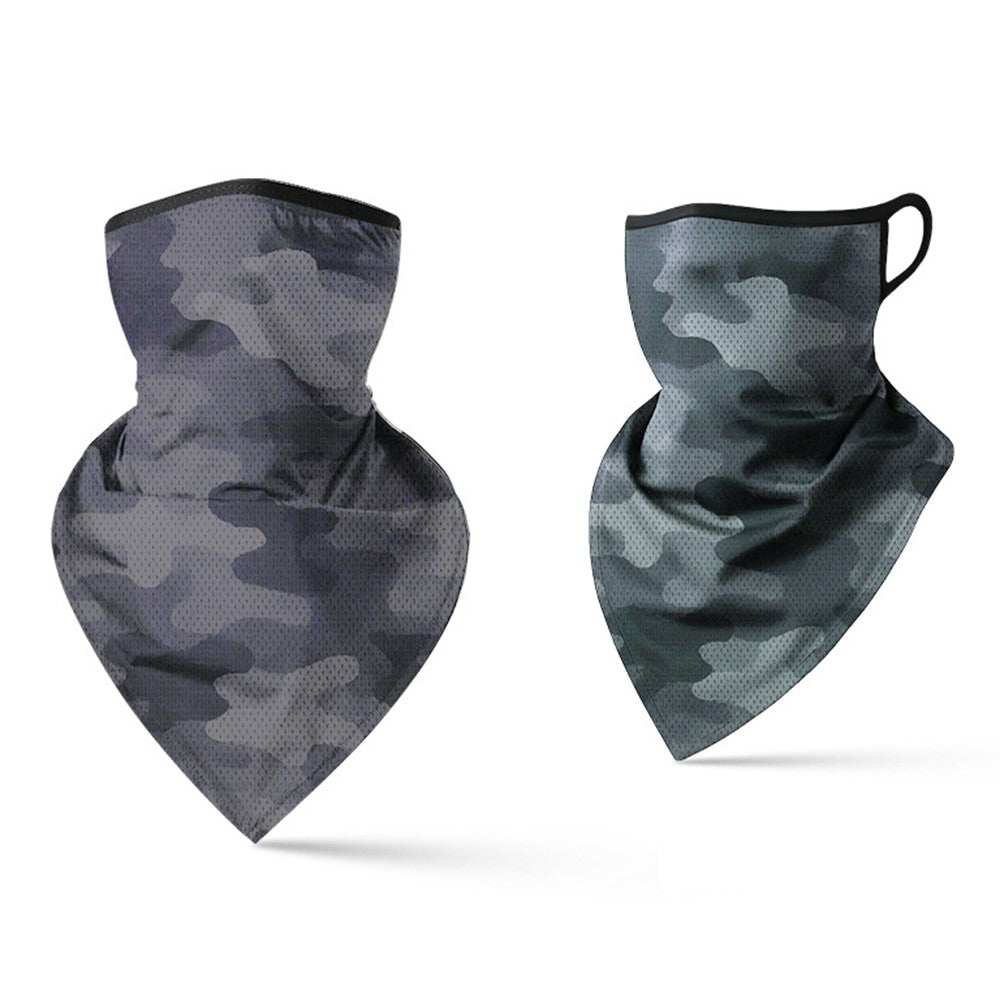 Milk Silk Neck Gaiter Triangle Scarf Breathable Sun Protection Face Mask for Cycling / Fishing / Outdoor Sports
