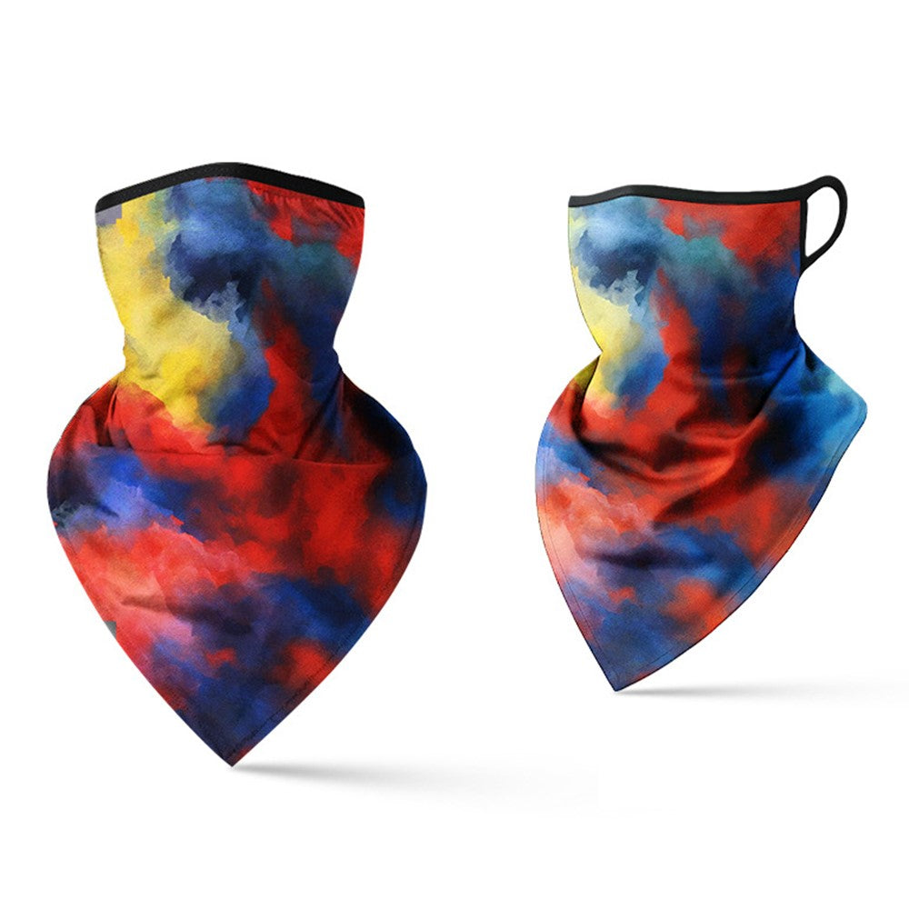 Milk Silk Neck Gaiter Triangle Scarf Breathable Sun Protection Face Mask for Cycling / Fishing / Outdoor Sports