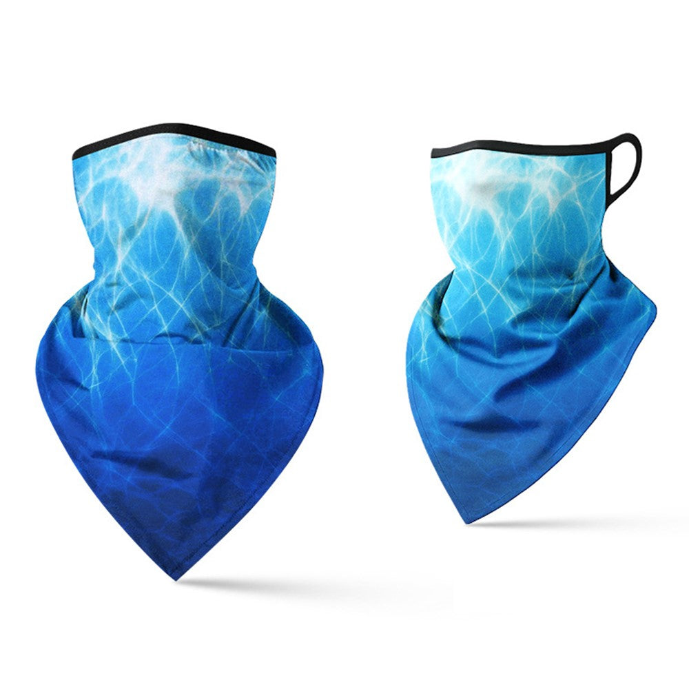 Milk Silk Neck Gaiter Triangle Scarf Breathable Sun Protection Face Mask for Cycling / Fishing / Outdoor Sports