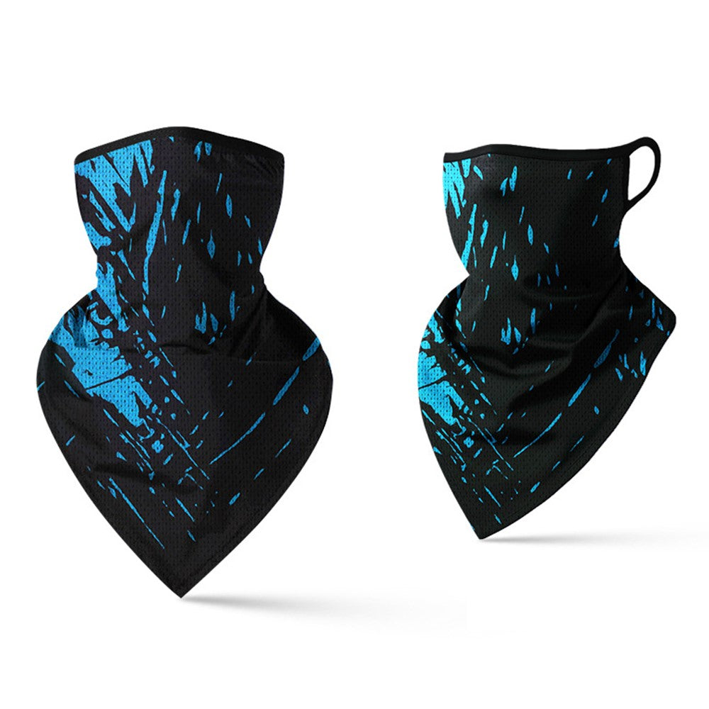 Milk Silk Neck Gaiter Triangle Scarf Breathable Sun Protection Face Mask for Cycling / Fishing / Outdoor Sports