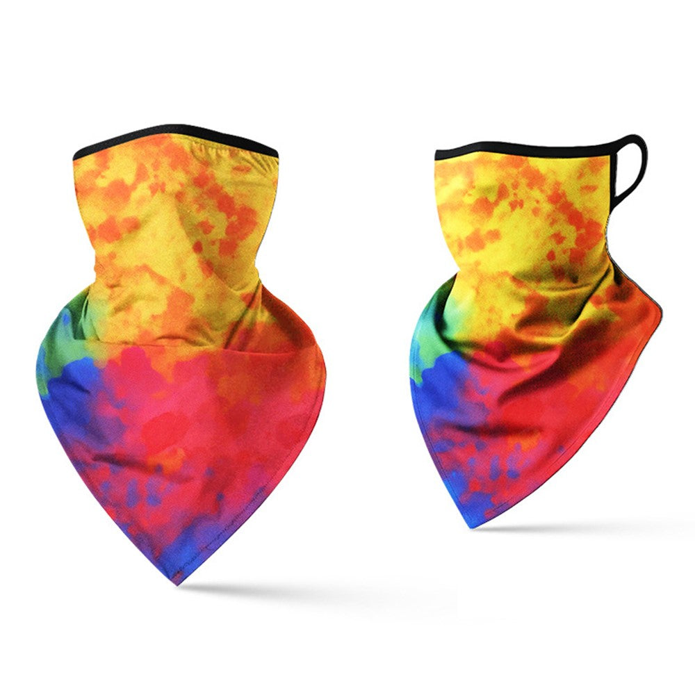 Milk Silk Neck Gaiter Triangle Scarf Breathable Sun Protection Face Mask for Cycling / Fishing / Outdoor Sports
