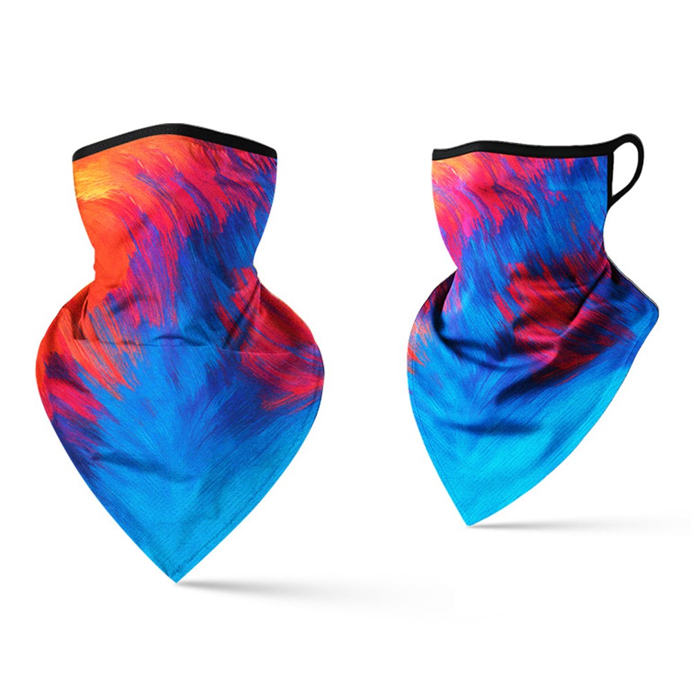 Milk Silk Neck Gaiter Triangle Scarf Breathable Sun Protection Face Mask for Cycling / Fishing / Outdoor Sports