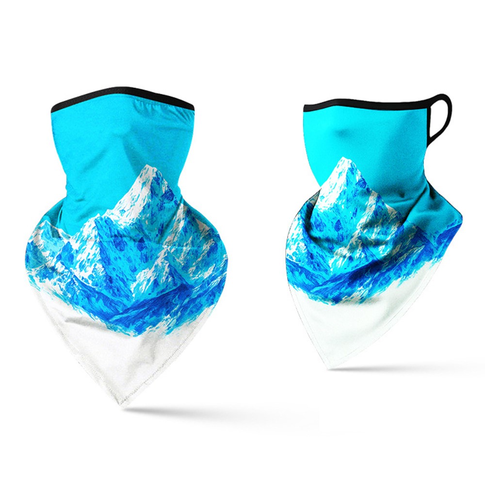 Milk Silk Neck Gaiter Triangle Scarf Breathable Sun Protection Face Mask for Cycling / Fishing / Outdoor Sports