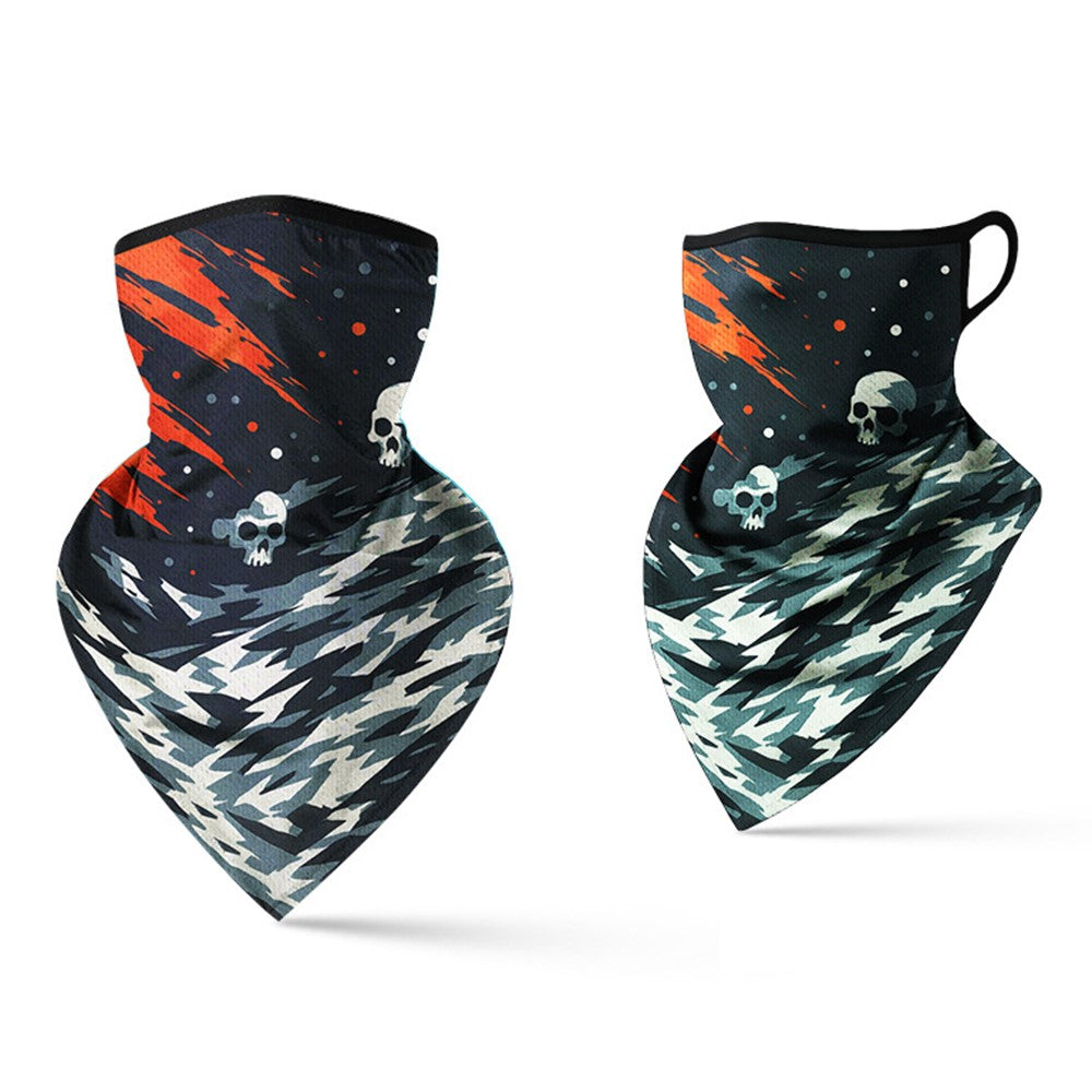 Milk Silk Neck Gaiter Triangle Scarf Breathable Sun Protection Face Mask for Cycling / Fishing / Outdoor Sports