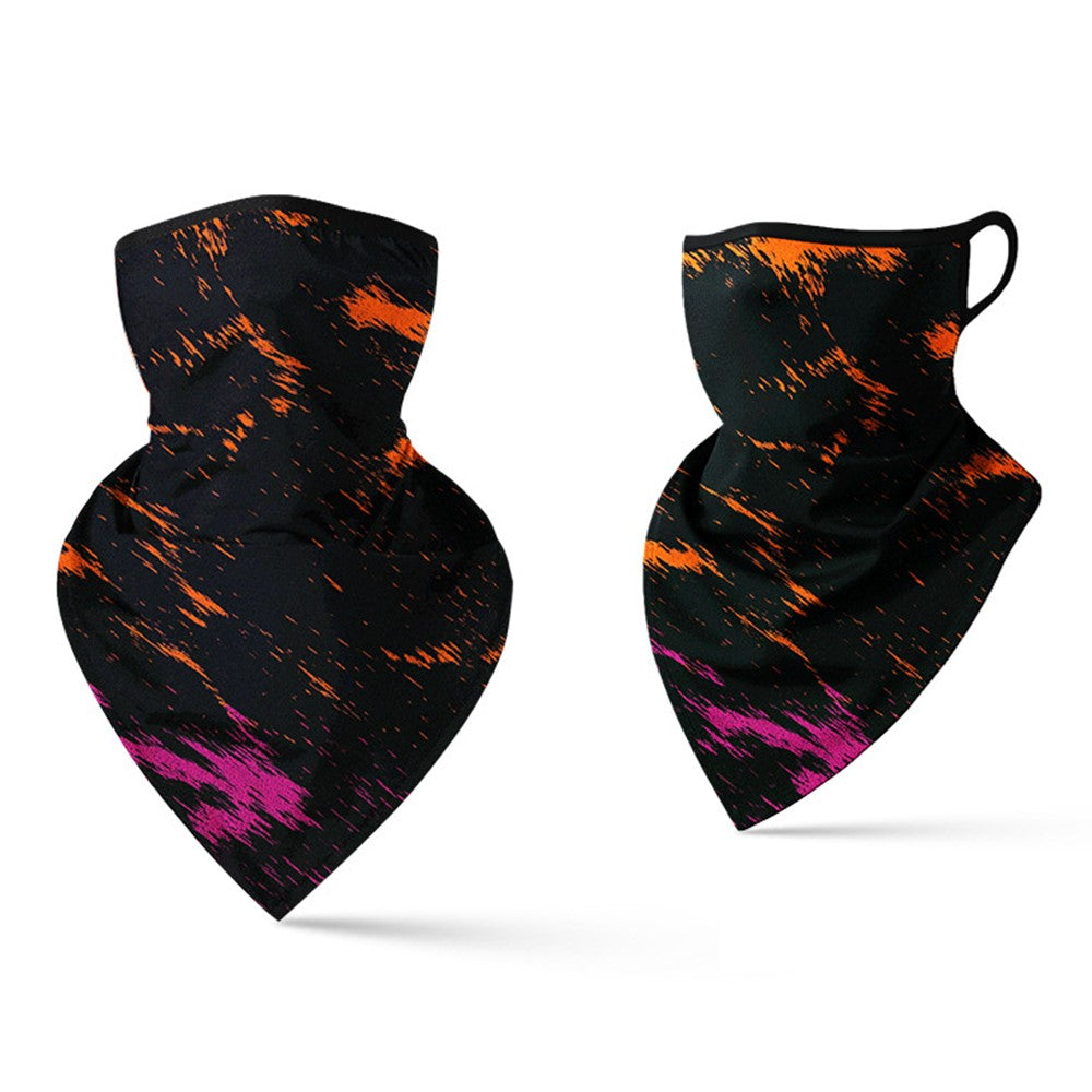 Milk Silk Neck Gaiter Triangle Scarf Breathable Sun Protection Face Mask for Cycling / Fishing / Outdoor Sports