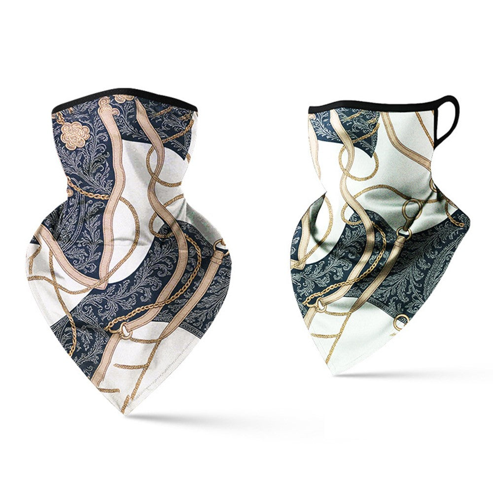 Milk Silk Neck Gaiter Triangle Scarf Breathable Sun Protection Face Mask for Cycling / Fishing / Outdoor Sports