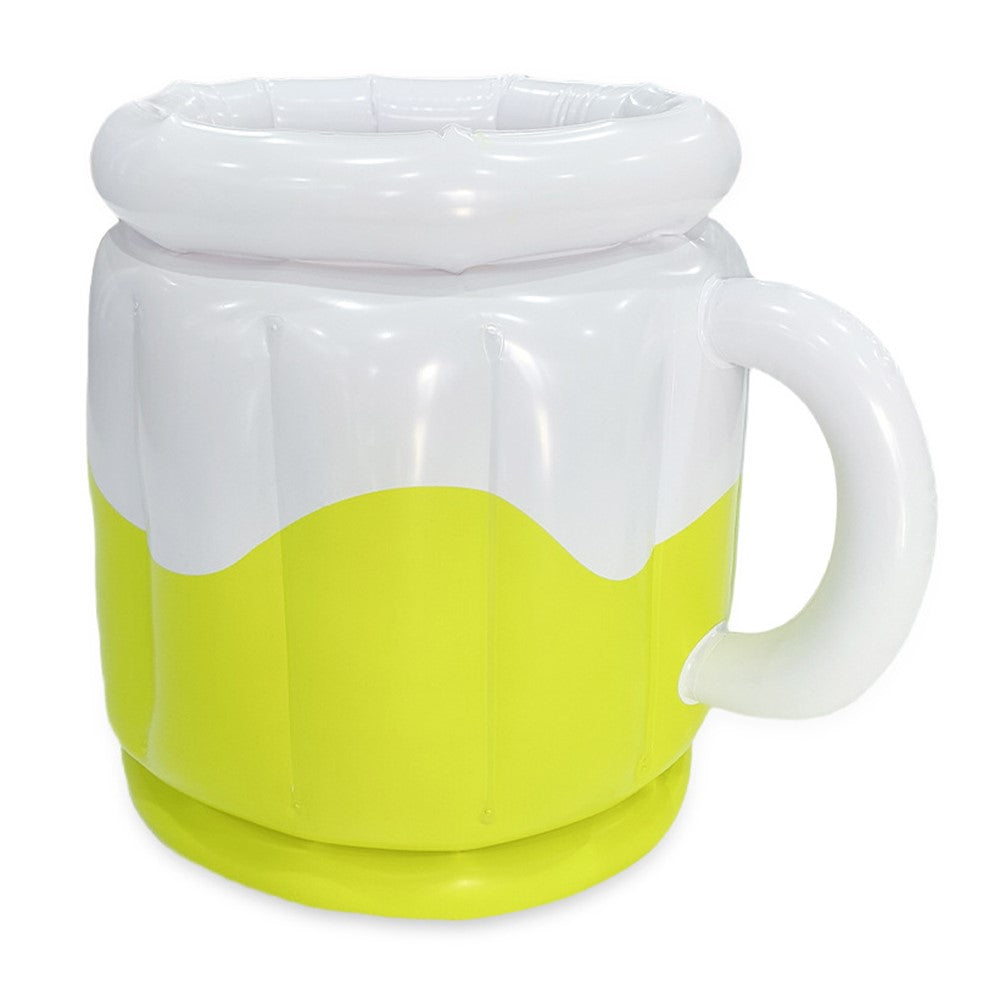 YX-PJBBT Pool Beach Outdoor Inflatable PVC Ice Bucket Beer Holder Cup Portable Drink Cooling Container