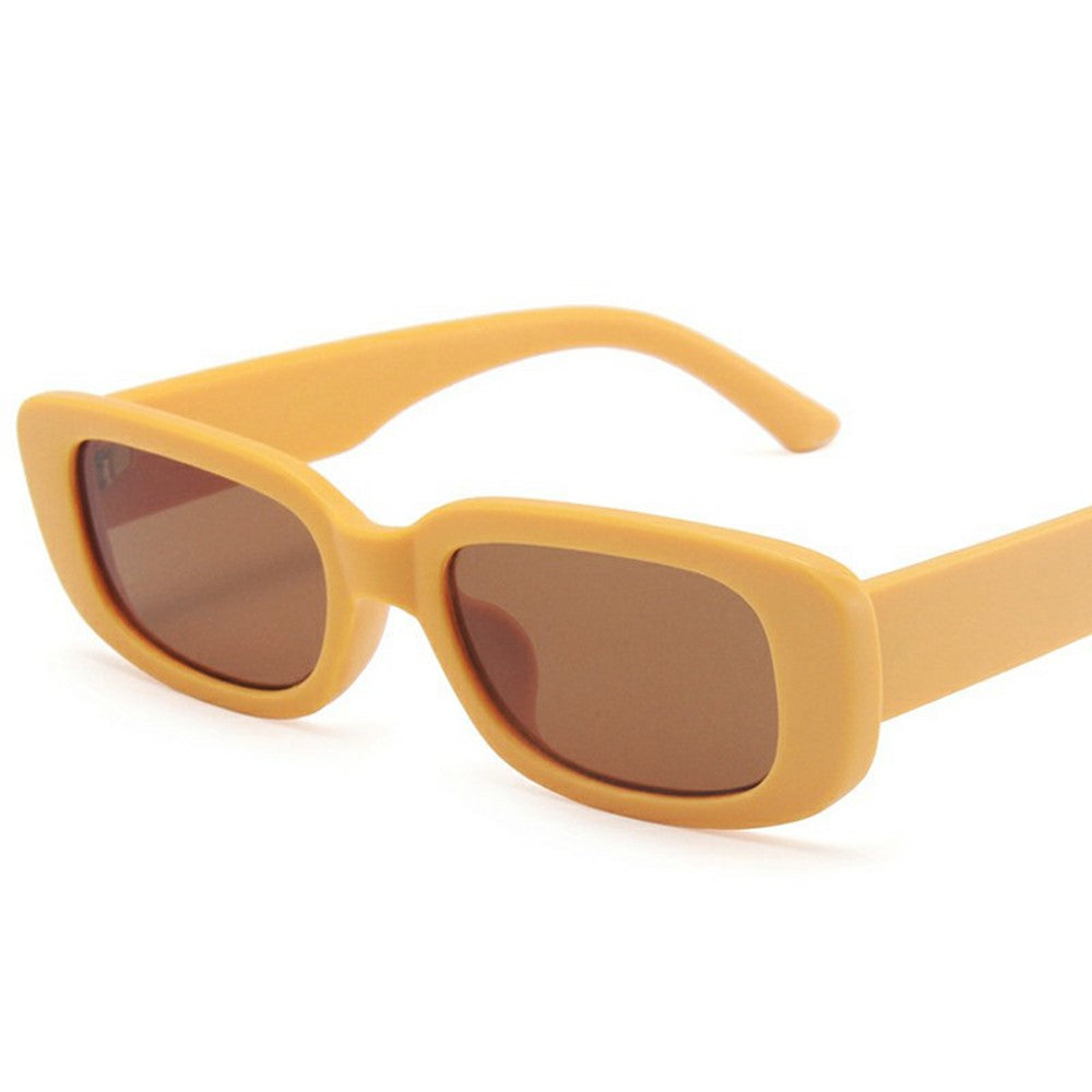 Square Frame Sunglasses Retro Lightweight Sun UV Protection Glasses for Small Faces
