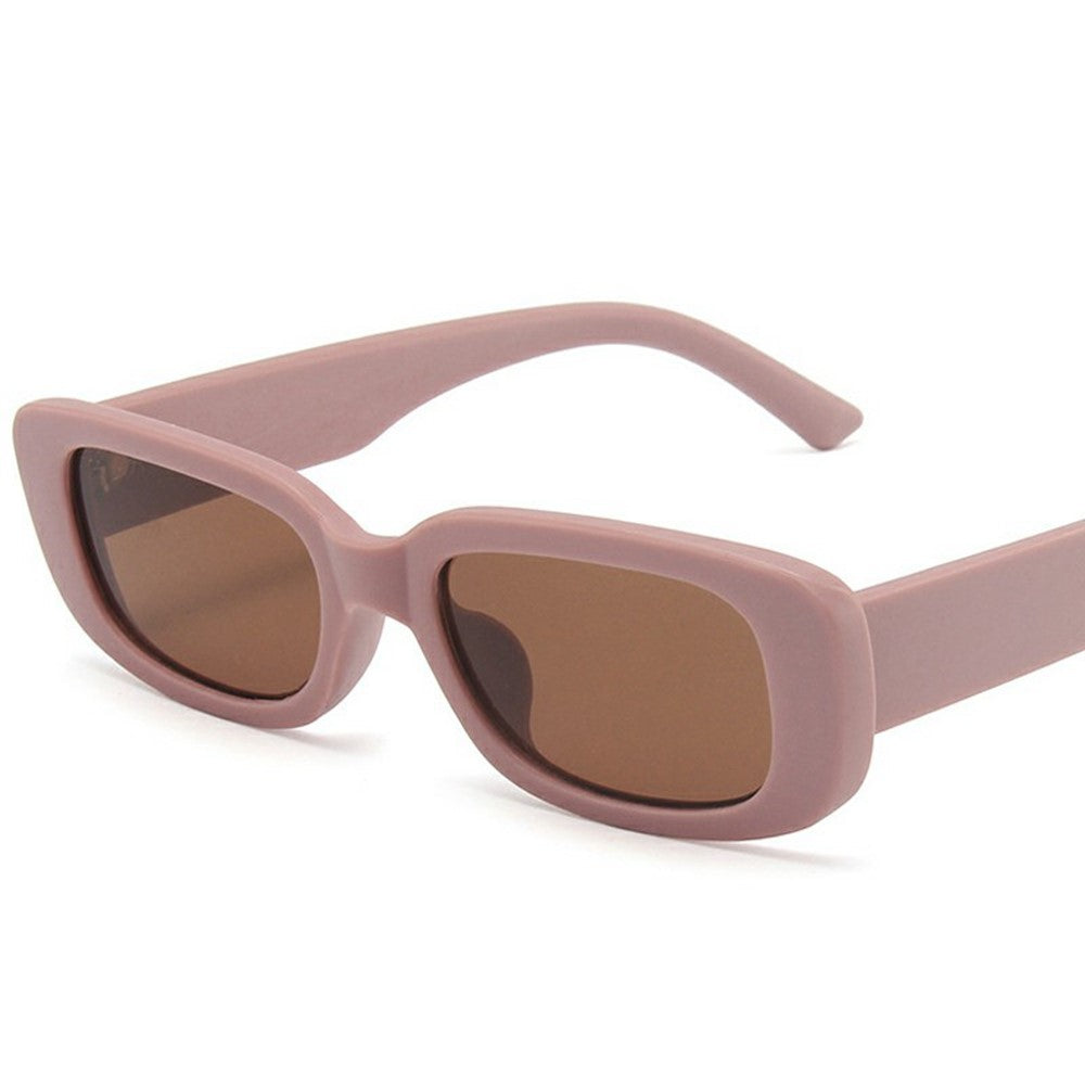 Square Frame Sunglasses Retro Lightweight Sun UV Protection Glasses for Small Faces