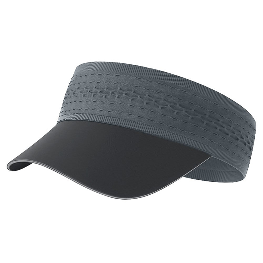 Marathon Running Sun Visor Seamless Wide Sports Headband with Brim High Elasticity Quick Dry Soft Hat