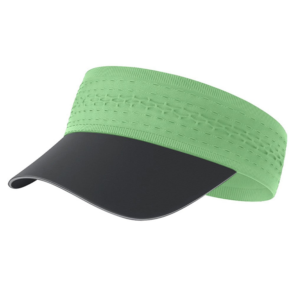 Marathon Running Sun Visor Seamless Wide Sports Headband with Brim High Elasticity Quick Dry Soft Hat