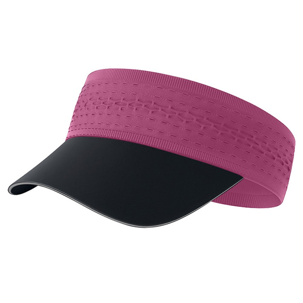 Marathon Running Sun Visor Seamless Wide Sports Headband with Brim High Elasticity Quick Dry Soft Hat