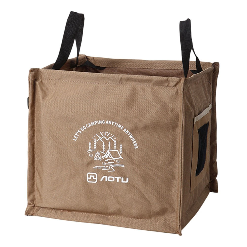 AOTU AT6361 27L Foldable Outdoor Trash Can 600D Oxford Cloth Camping Storage Bag Tactical Organizer