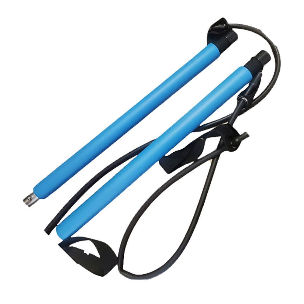 Pilates Bar Resistance Band Multifunctional Fitness Yoga Strength Training Stretching Stick Elastic Rope