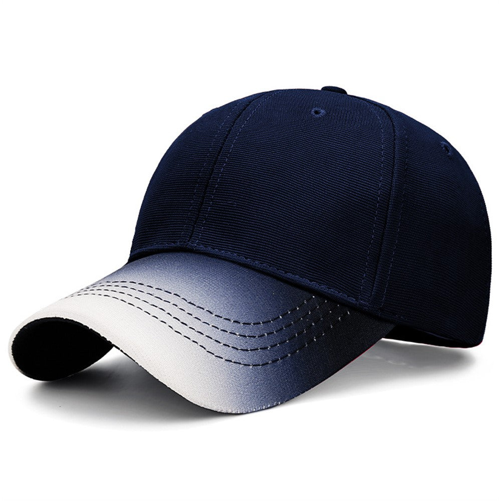 2025181 Four Season Baseball Cap Sunproof Polyester Cotton Stylish Gradient Hat