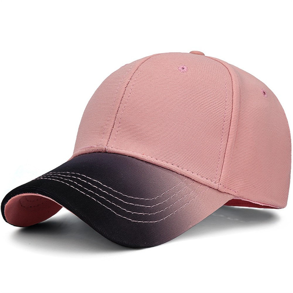 2025181 Four Season Baseball Cap Sunproof Polyester Cotton Stylish Gradient Hat