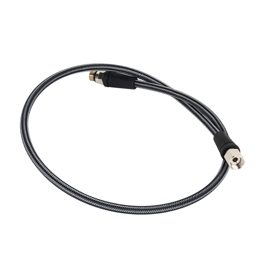 DIDEEP 80cm Scuba Diving High Pressure Regulator Hose Carbon Fiber Braided 7 / 16-20UNF Thread Hose