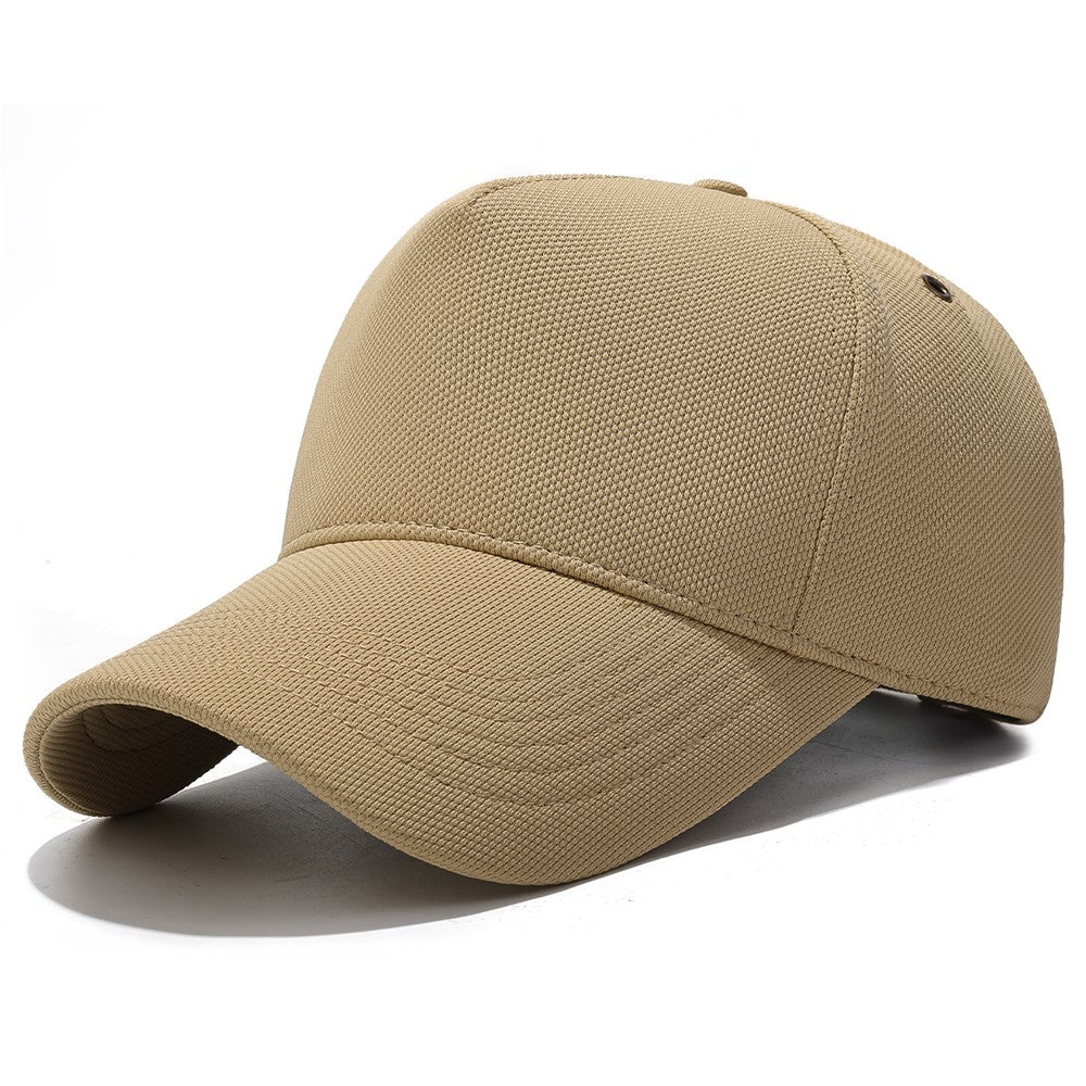 Four Seasons Baseball Cap Men Women High Crown Sun Protection Hat with Copper Ring Vent Holes