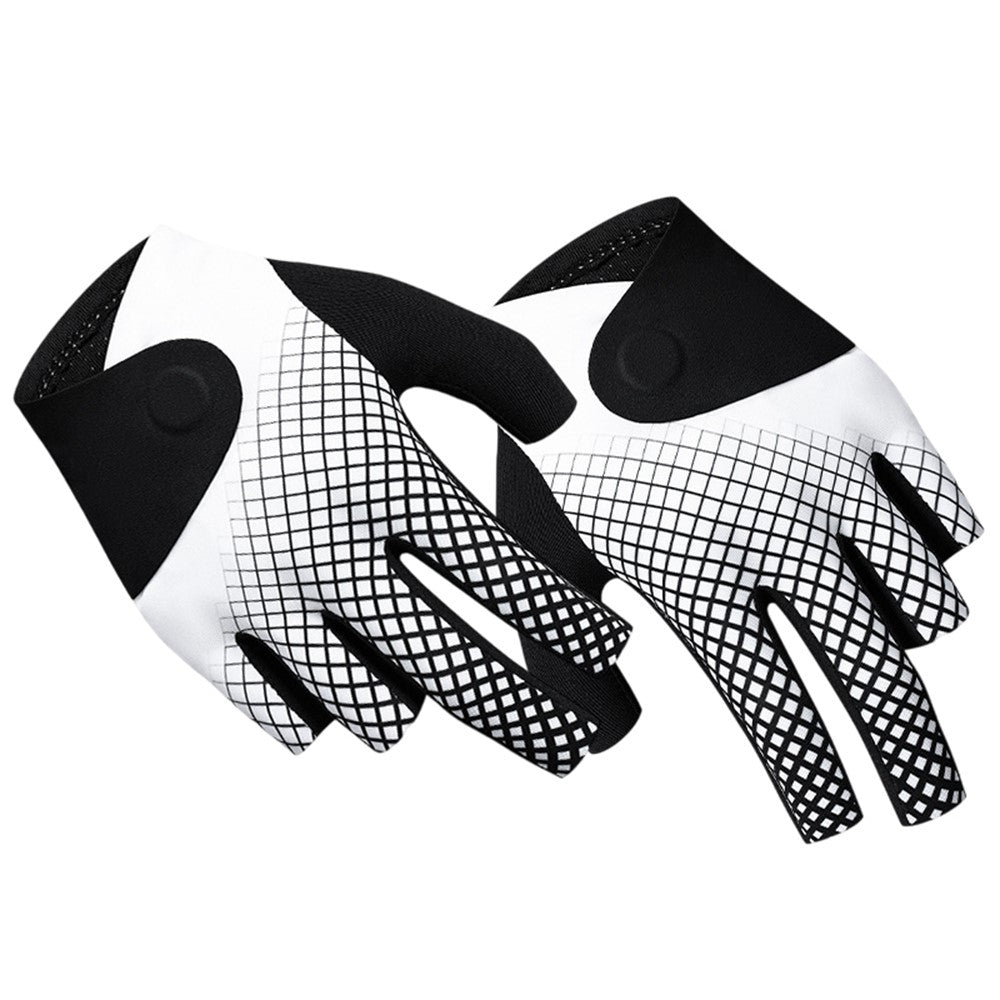 XG92 1 Pair Professional Billiard Glove with Magnetic Clasp Non Slip Open Finger Snooker Pool Glove