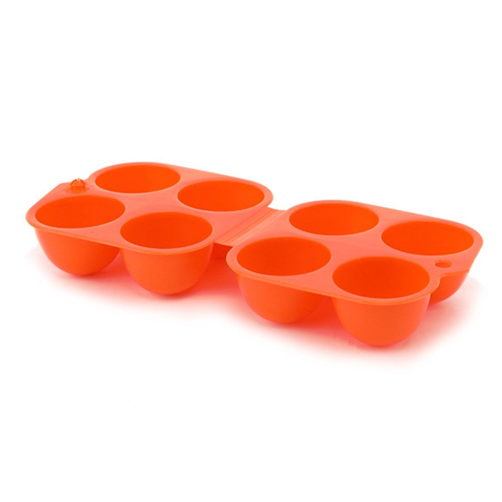 4 Grids Egg Storage Box Portable Egg Holder Container for Outdoor Camping Picnic Eggs Case Kitchen Organizer BPA Free, No FDA Certificate