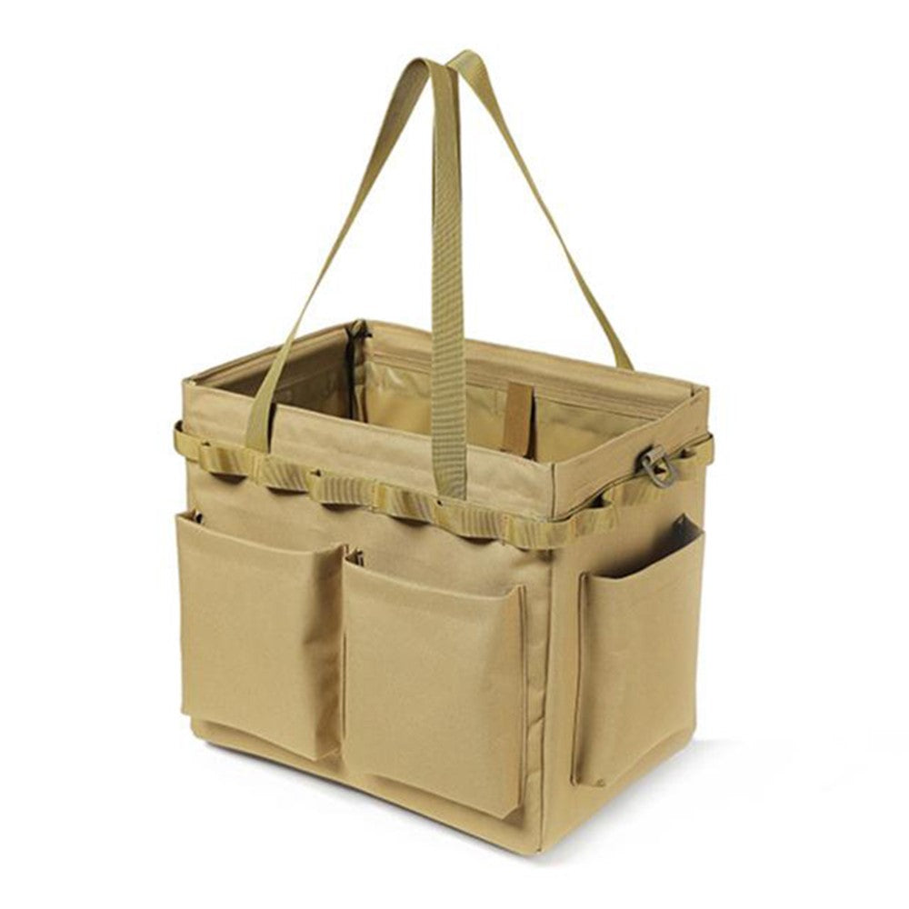 Outdoor Camping Travel Tools Storage Large Capacity Bag Folding Firewood Handbag Picnic Barbecue Cutlery Organizer