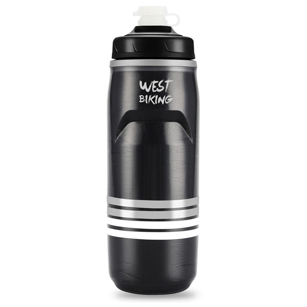 WEST BIKING YP0721046 Sport Insulated Water Bottle Cycling Squeeze PP5 Water Container 620ml BPA Free, No FDA Certificate