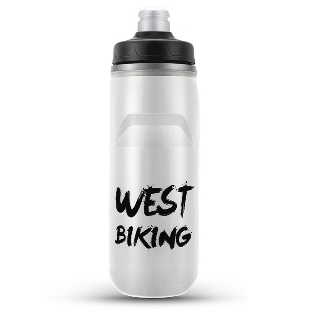 WEST BIKING YP0721047 Insulated PP+Silicone Squeeze Water Bottle Cycling Drinking Cup BPA-free, No FDA Certified
