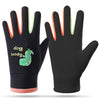AOTU 1 Pair Kids Sports Reflective Fleece Lining Mittens Winter Children Waterproof Gloves For 3-8 Years Old