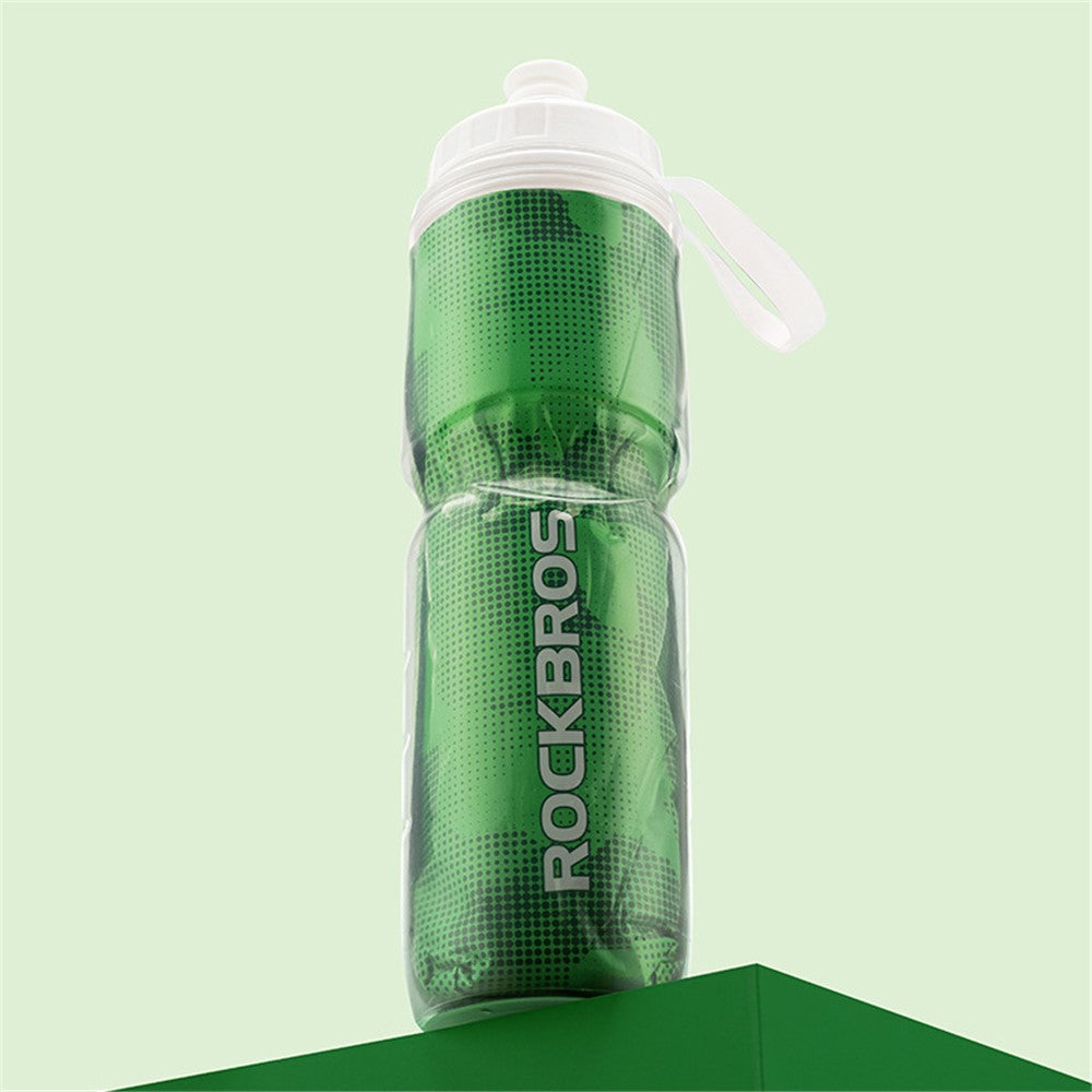 ROCKBROS BT65-1 670ml PP5+Silicone Insulation Water Bottle Cycling Squeeze Type Water Cup BPA Free, No FDA Certification