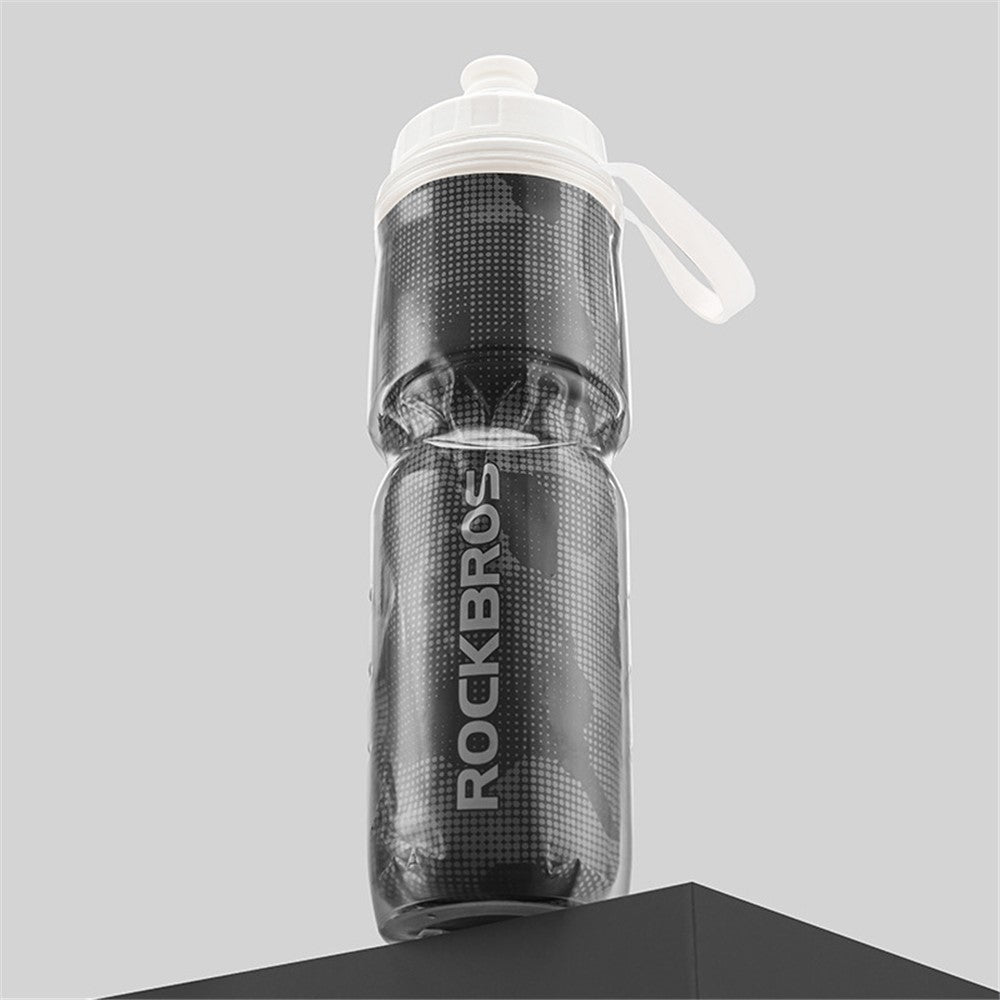 ROCKBROS BT65-1 670ml PP5+Silicone Insulation Water Bottle Cycling Squeeze Type Water Cup BPA Free, No FDA Certification