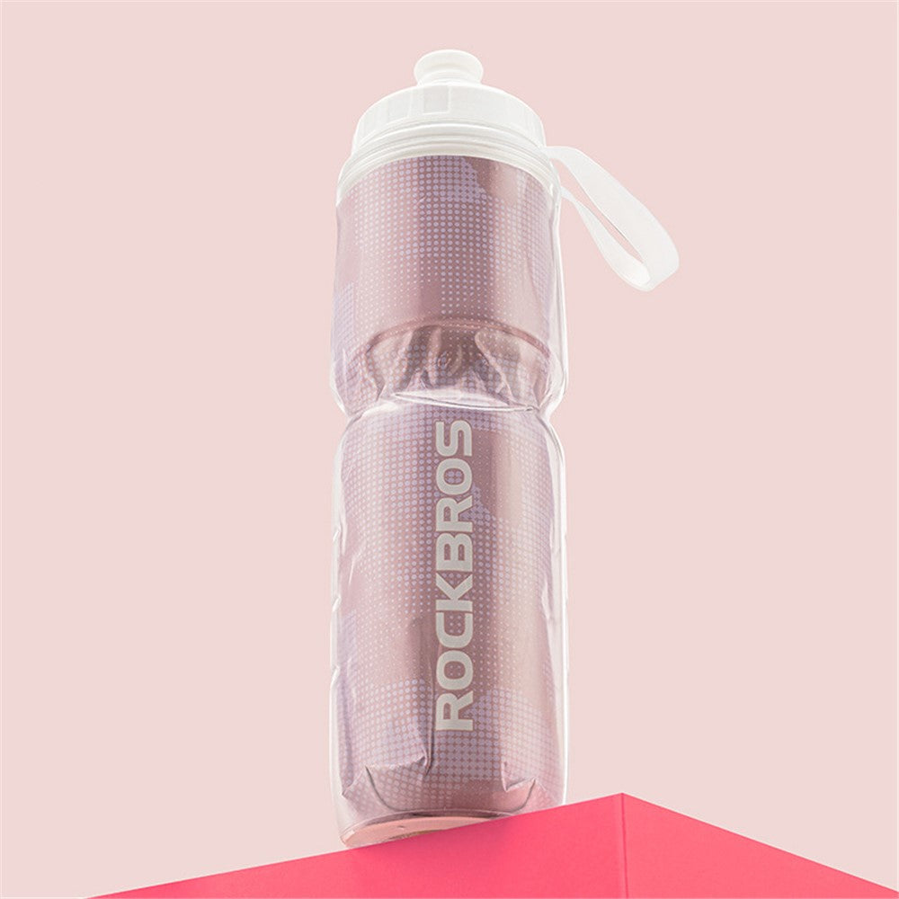 ROCKBROS BT65-1 670ml PP5+Silicone Insulation Water Bottle Cycling Squeeze Type Water Cup BPA Free, No FDA Certification